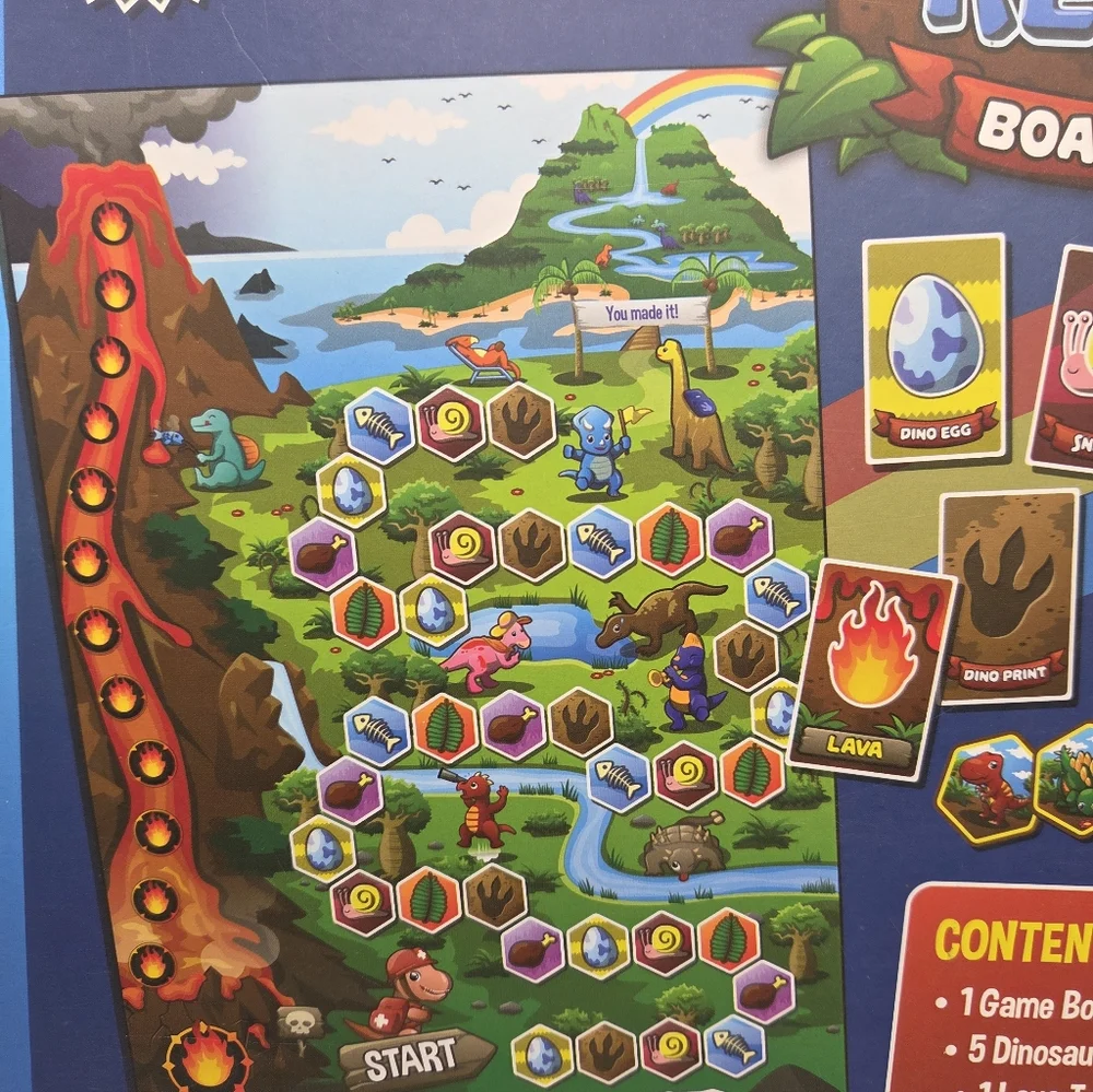 Jumping High Five Baby Dinosaur Rescue Board Game